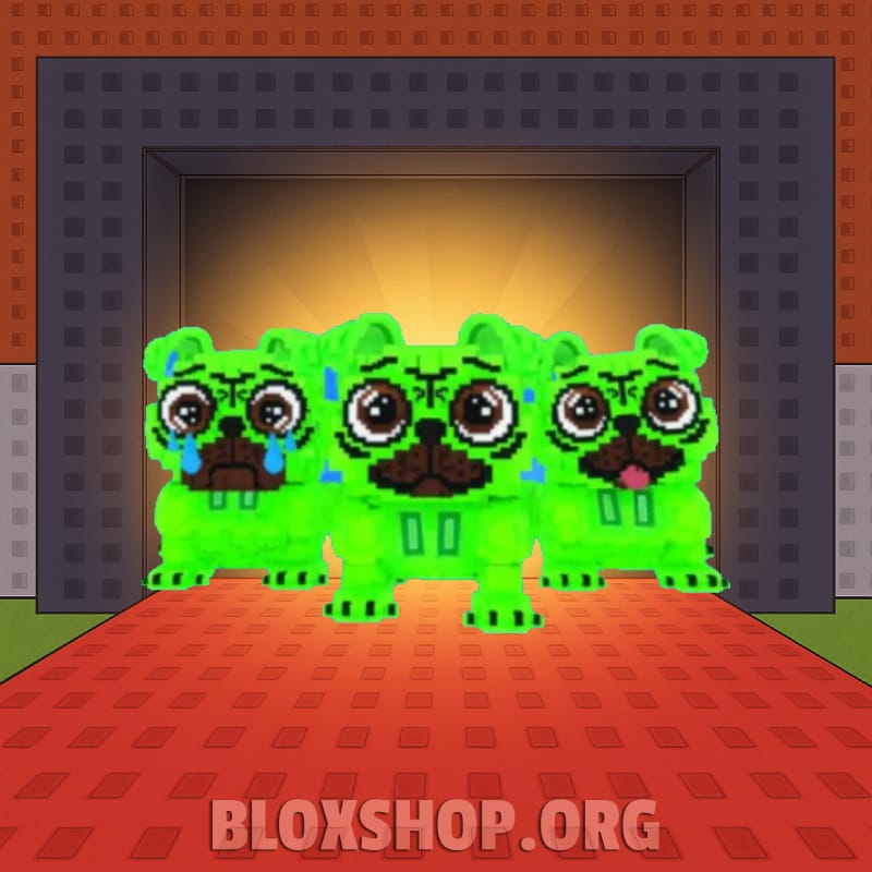 1 item; Radioactive Los Puggies 250-499M/s