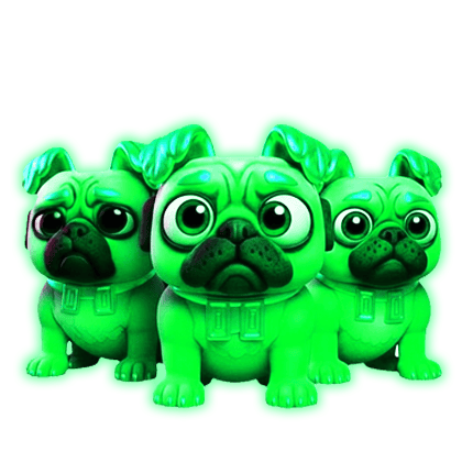 1 item; Radioactive Los Puggies; 255M/S