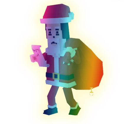 1 item; Rainbow Santa Hotspot; 26M/S