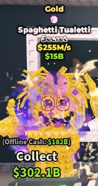 1 item; Spaghetti Tualetti 255M/s Gold
