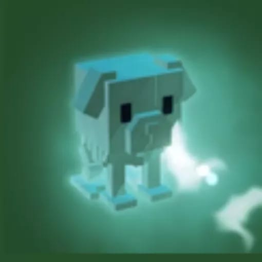 1 item; Ghostly Bone Dog