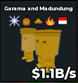 1 item; Garama and Madundung 1.1/s Gold