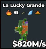 1 item; La Lucky Grande 820M/s