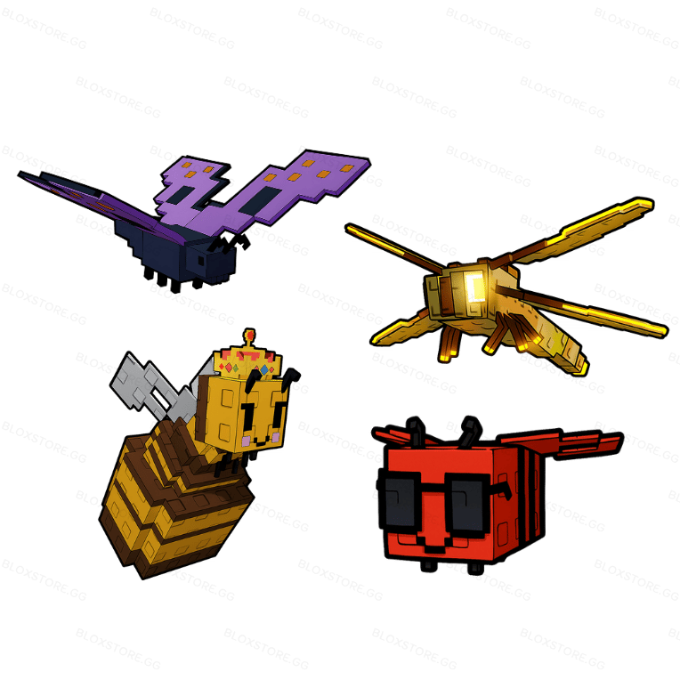 1 item; Bundle Includes Queen Bee, Dragon Fly, and Disco Bee.