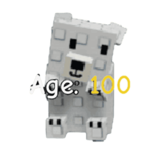 1 item; Age 100 Polar Bear