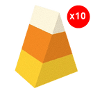10 items; Candied Cornflower X10