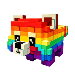 1 item; Rainbow Red Panda