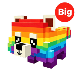 1 item; Big Rainbow Red Panda
