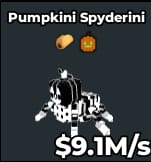 1 item; Pumpkini Spyderini 8.7M/s Yin Yang