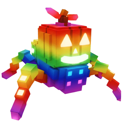 1 item; Rainbow Pumpkini Spyderini; 7.8M/S