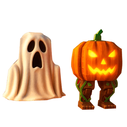 1 item; Spooky and Pumpky; 320M/S
