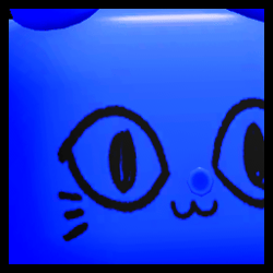 Huge Blue Balloon Cat