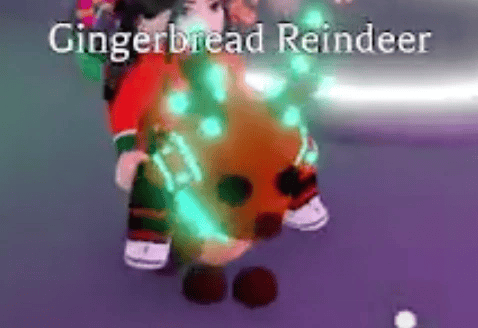 1 Gingerbread Reindeer; Variant: MFR