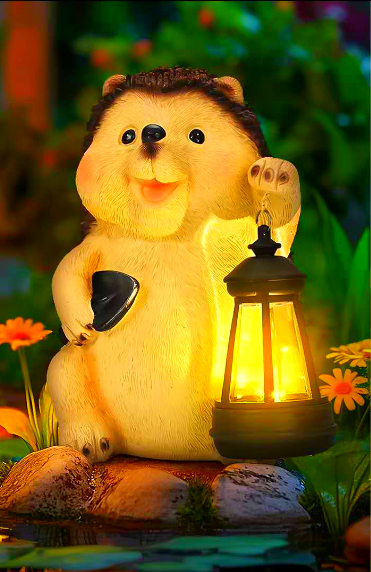 Solar-Powered Hedgehog Lantern