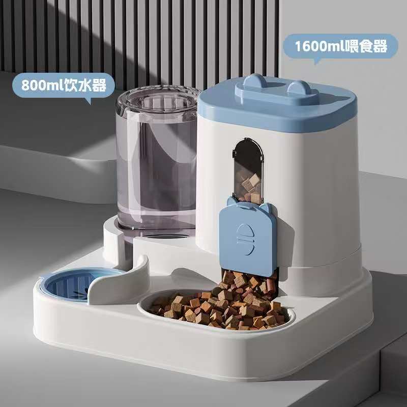 All-in-One Automatic Gravity Pet Feeder & Water Dispenser (2-in-1 Set)