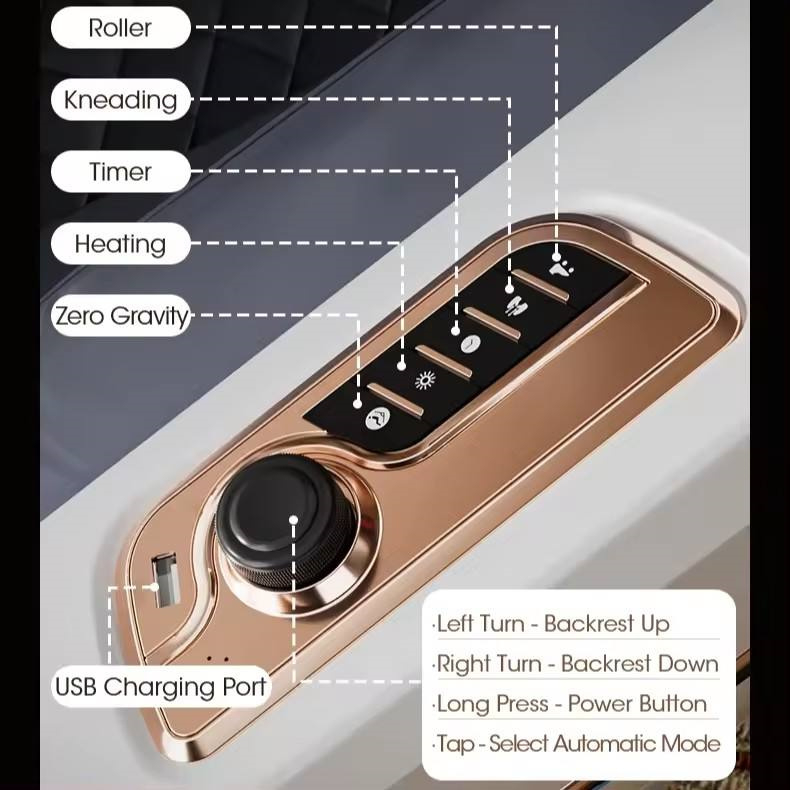 Deluxe multifunction massage chair sleeping sl track massage chair full body zero gravity luxury  M057