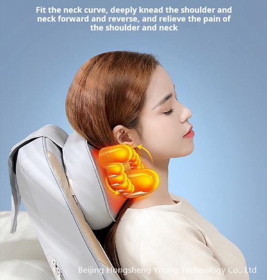 Hot Seller Shiatsu neck and back electric massage chair cushion waist massager car seat massager mattress products full body M058