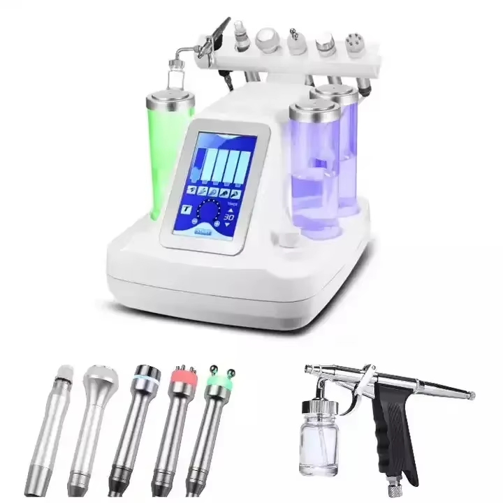 6 in1 micro bubble diffuser RF ultrasound skin care h2o2 small bubble machine