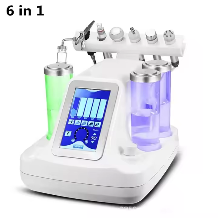 6 in1 micro bubble diffuser RF ultrasound skin care h2o2 small bubble machine