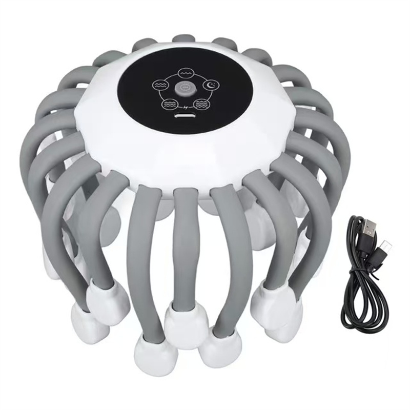 Multi Funtional Massage Heads High Frequency Vibration Infrared Red light Fatigue Relief Head Massager