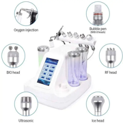 6 in1 micro bubble diffuser RF ultrasound skin care h2o2 small bubble machine