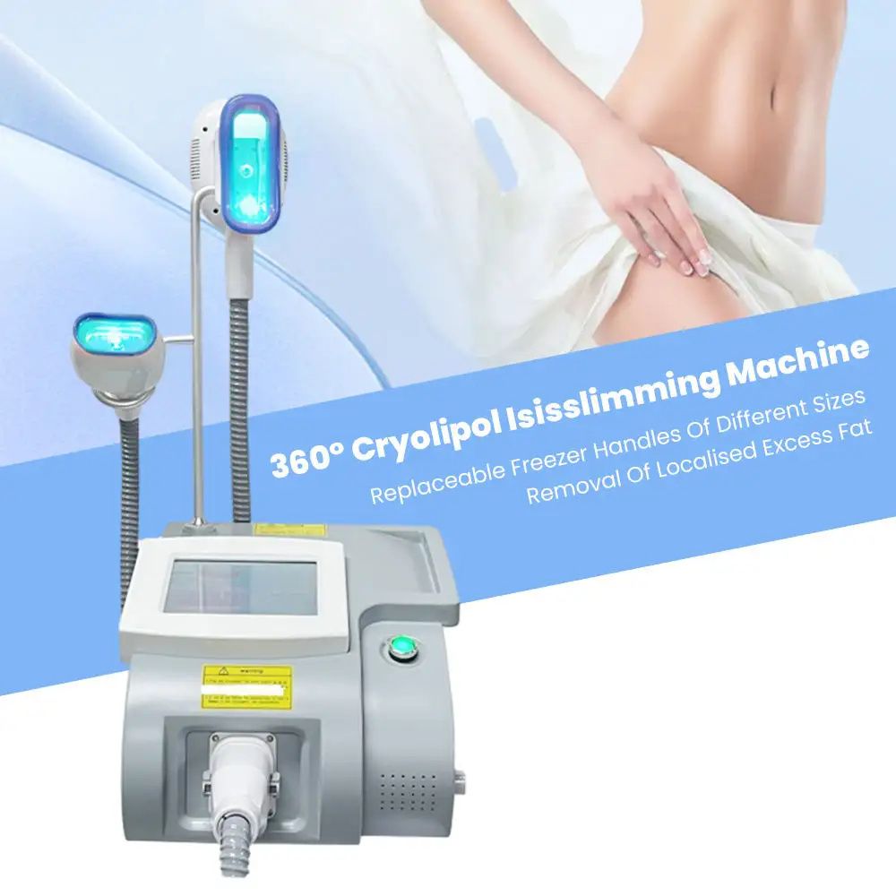 Fat Freezing Portable Cryogenic Weight Loss Machine Double Jaw Cryogenic Fat Decomposition Head, Arms, Legs, Abdominal Weight Loss