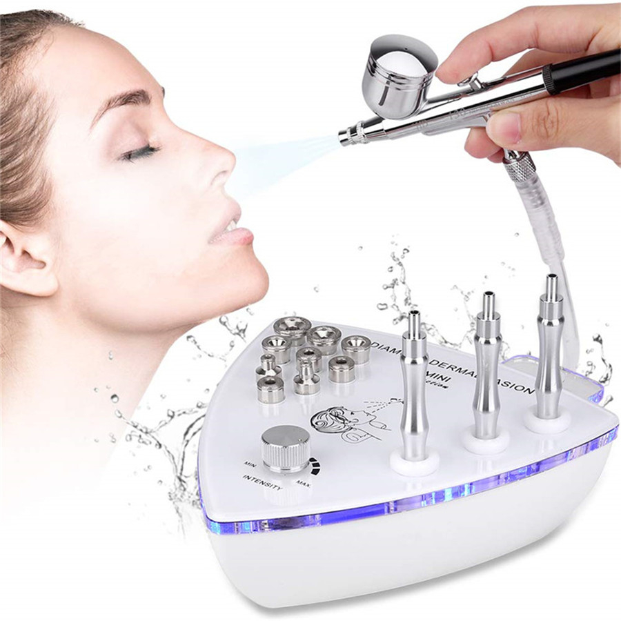 2 in 1 Crystal Diamond Dermabrasion Oxygen Sprayer Skin Rejuvenation Face Cleaning Peeling Professional Microdermabrasion Machine