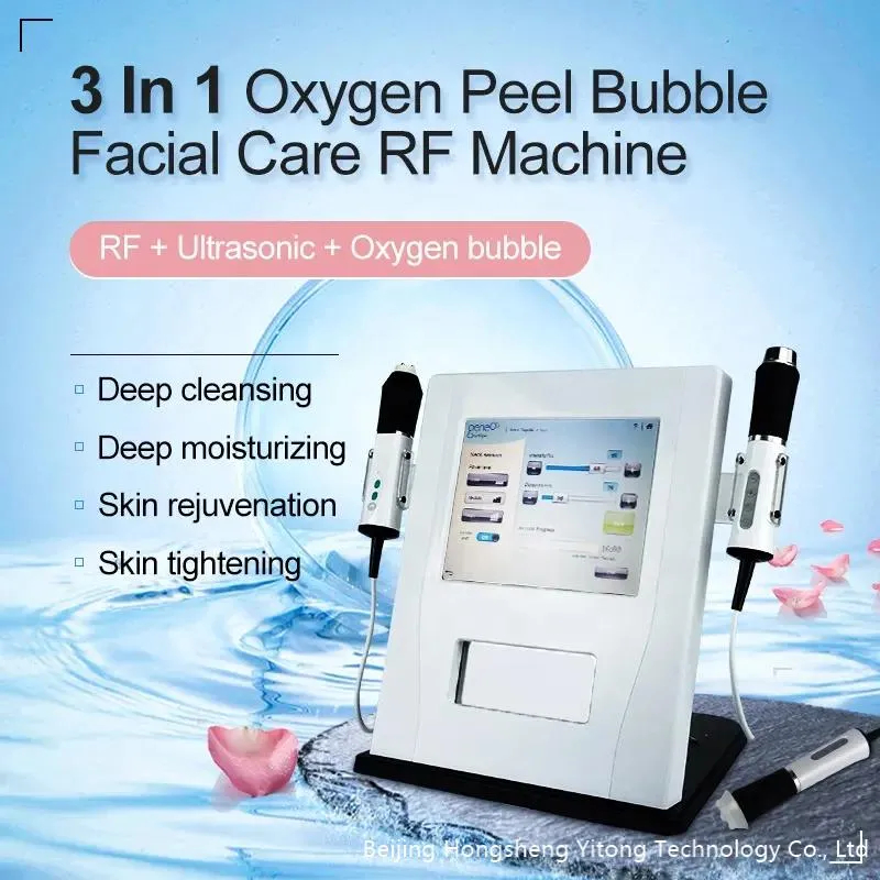 3 In 1 Oxygen Facial Machine Ultrasound Rf Co2 Bubble Skin Tightening For Facial Equipment Medical Skin Care Beauty Equipment