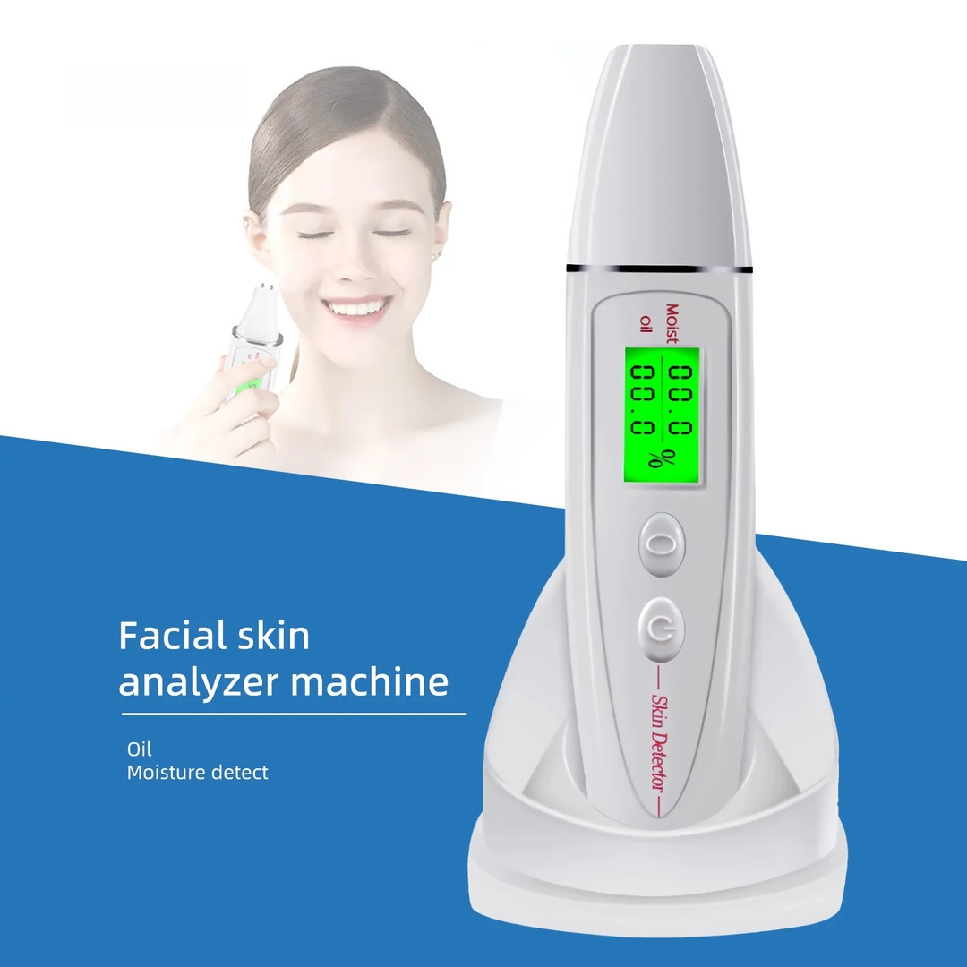 Skin Care Tool Digital Skin Detector LCD Display Portable Skin Analyzer Water Oil Tester Analysis Moisture Device