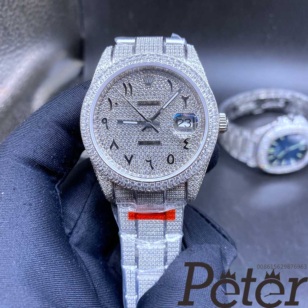 Rolex Datejust diamonds arabic numbers dial automatic 2824 high grade