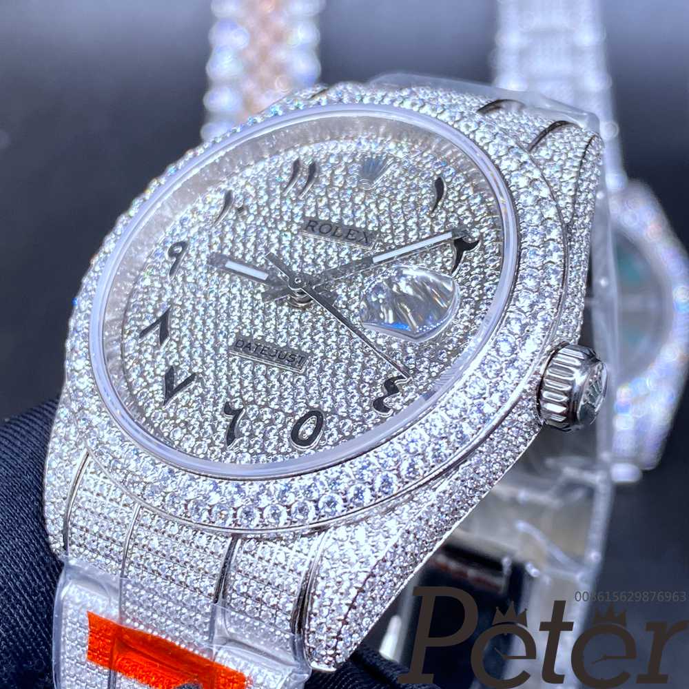 Rolex Datejust diamonds arabic numbers dial automatic 2824 high grade