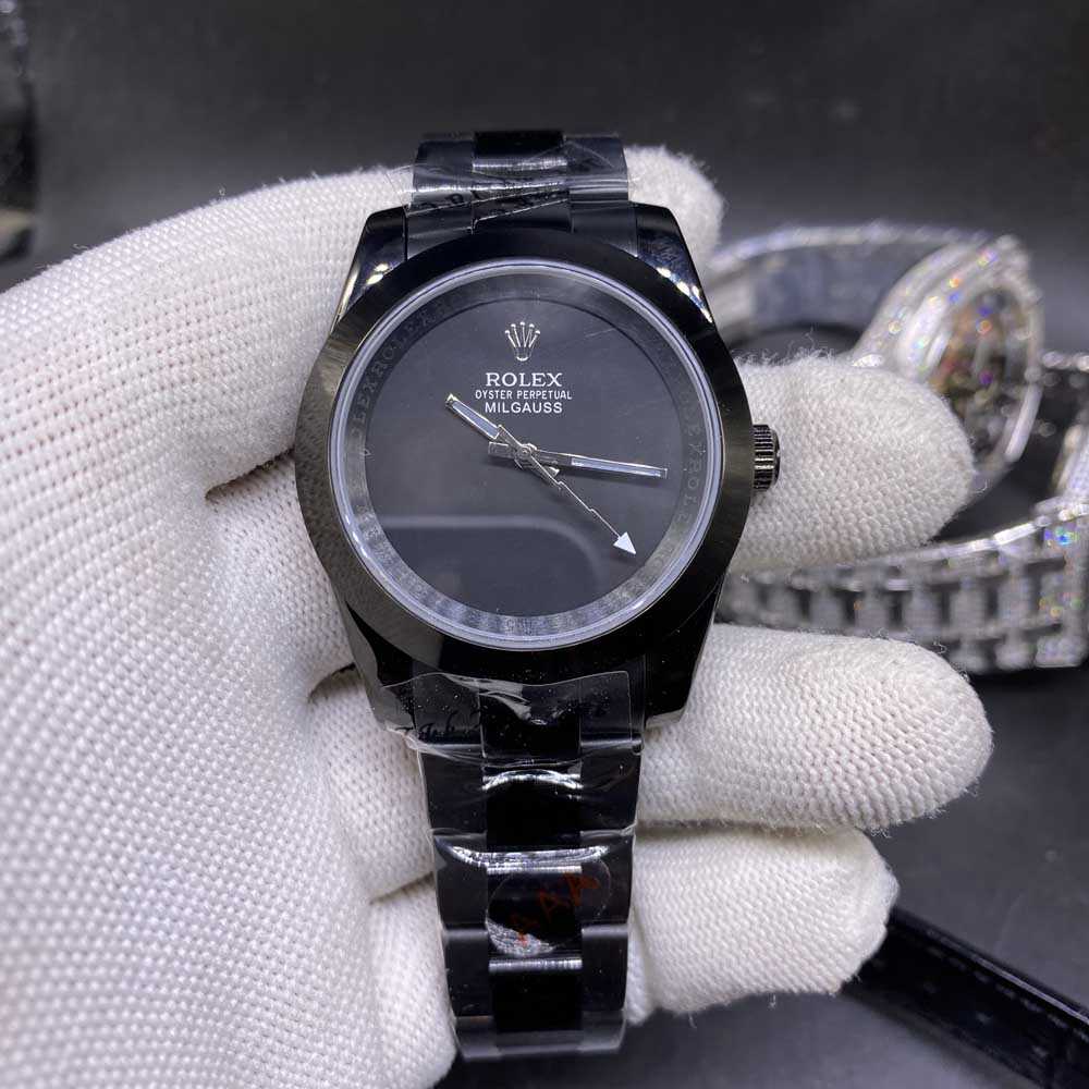 rolex oyster perpetual milgauss titan black