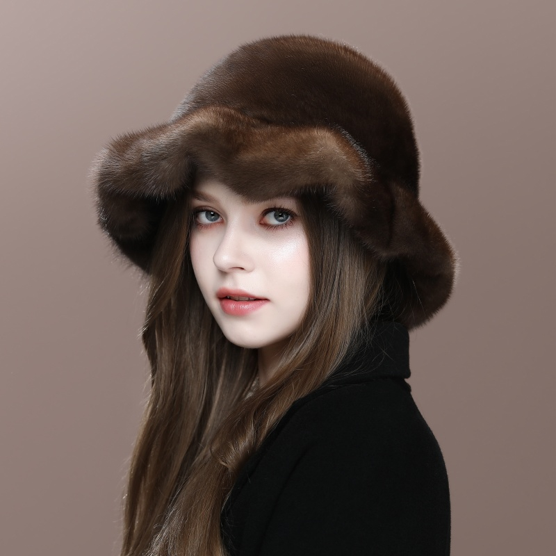 Coffee-Brown Mink Hat