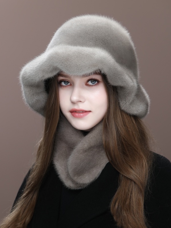 Gray Mink Hat