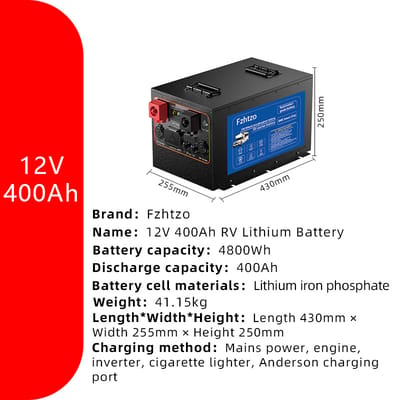12V400Ah