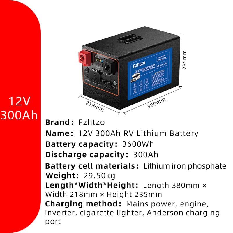 12V300Ah