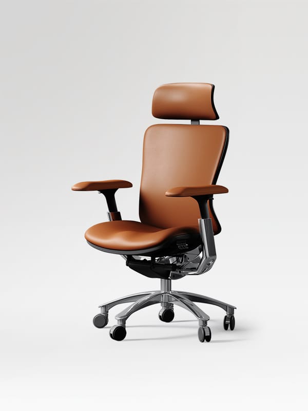 TOMU Y08 James Executive Leather Boss Chair with Adjustable armrest