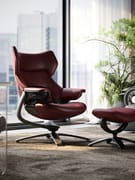 TOMU G01 Gralev Chair Leather Recliner With Ottoman