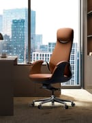 TOMU Y05 Explorer Top Grain Genuine Leather Executive Office Chair