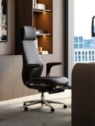 TOMU Y09 Conquer Top Grain Genuine Leather Office Chair