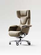 TOMU Y06 Crown Adjustable Height Leather Executive Boss Chair