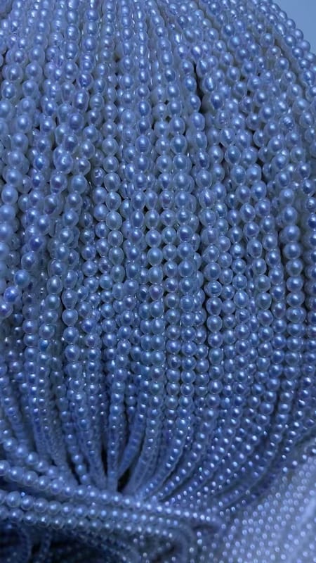 small baroque pearl string