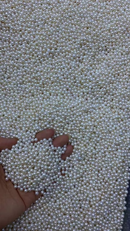 3-8mm akoya (pink light)pearl granules 