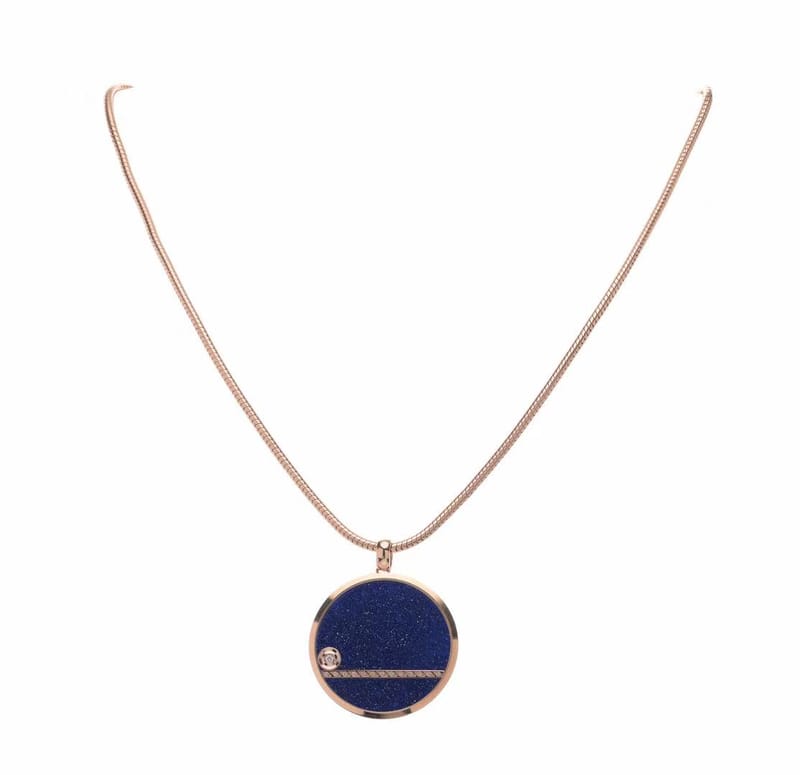 Diamond moon pendant