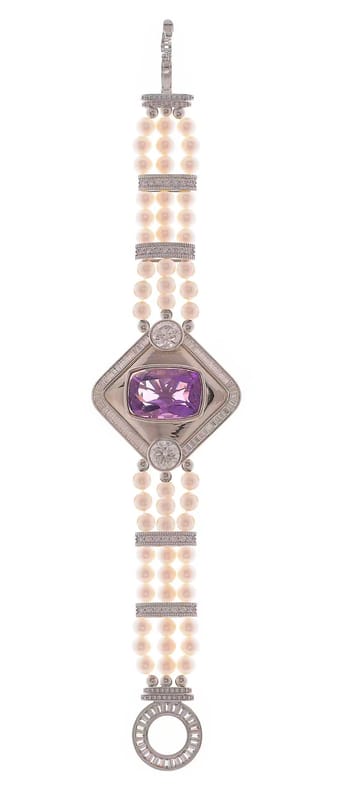 Spaceship Pearl Platinum Bracelet