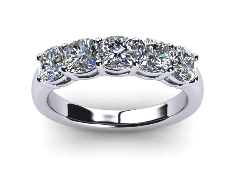 Platinum lab diamond ring