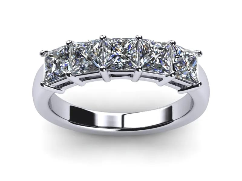 Platinum lab diamond ring