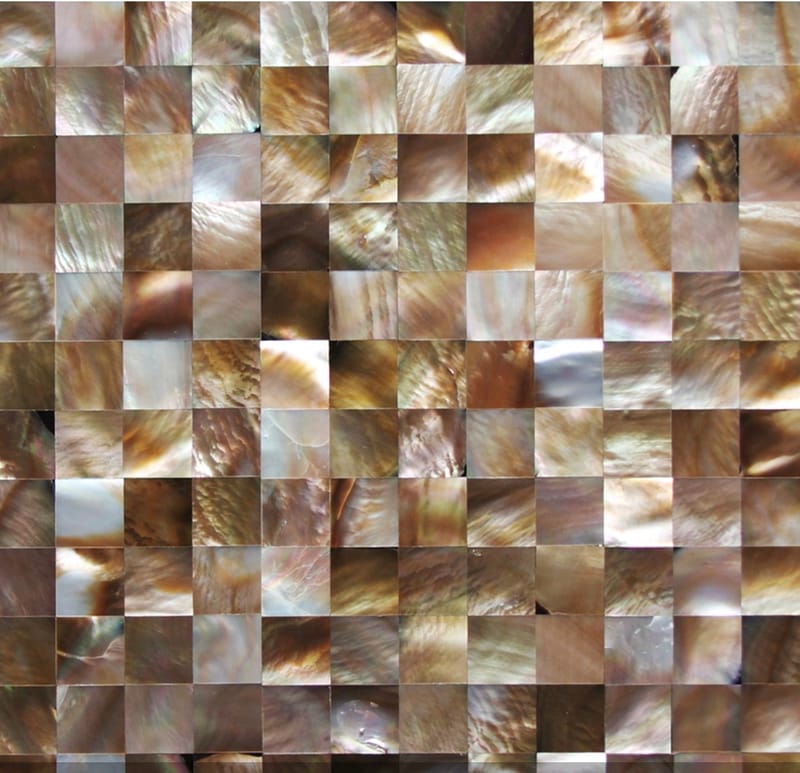 Penguin shell square mosaic