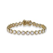 18k gold round-cut diamond bracelet