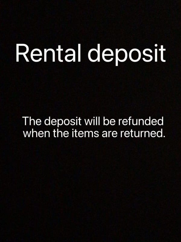 Rental deposit 